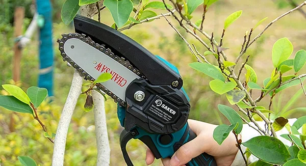 The Saker Mini Chainsaw Is the Best Electric Chainsaw—and It's 50% Off