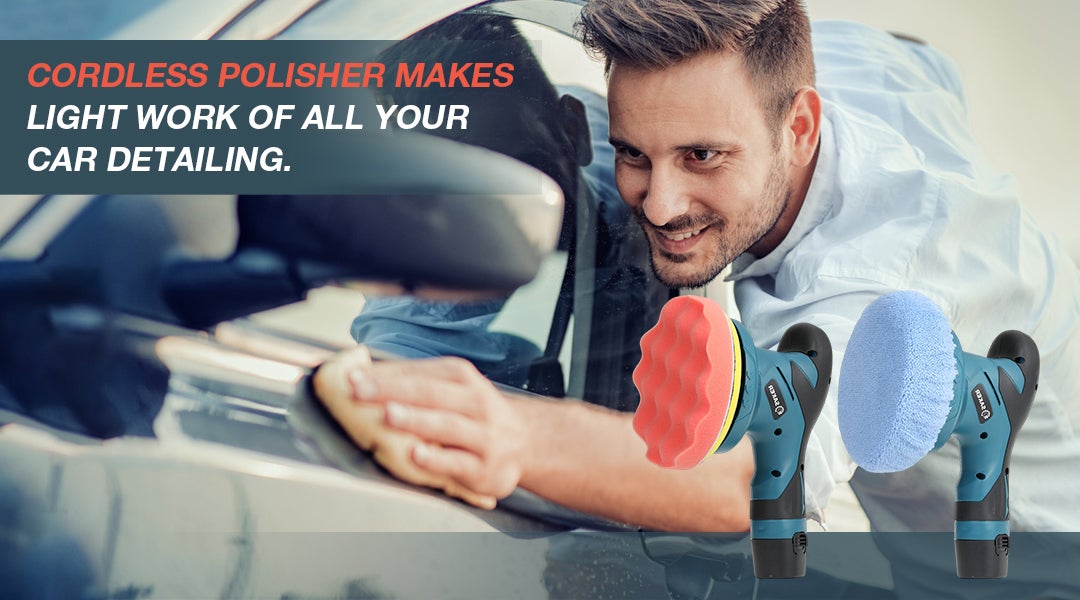 Saker Cordless Car Buffer Polisher - 6 Inch 