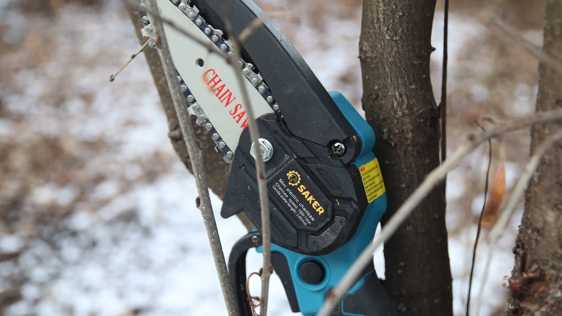 The Saker Mini Chainsaw Is the Best Electric Chainsaw—and It's 50% Off