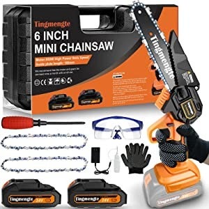 Honest Review of Saker Mini Chainsaw in the Garden (Compared to a Regular  Chainsaw) 