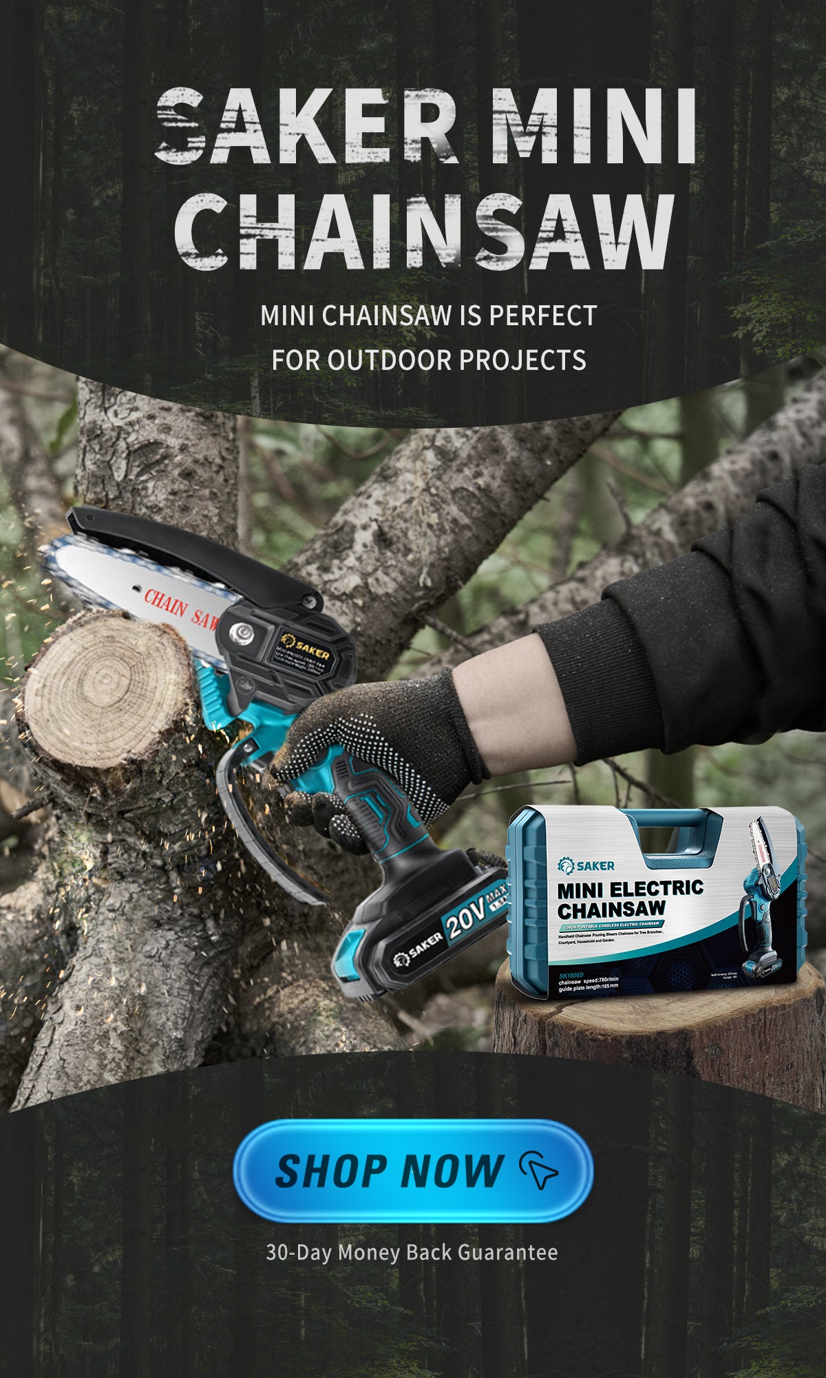 Saker Mini Chainsaw Review! Amazing little Tool! 