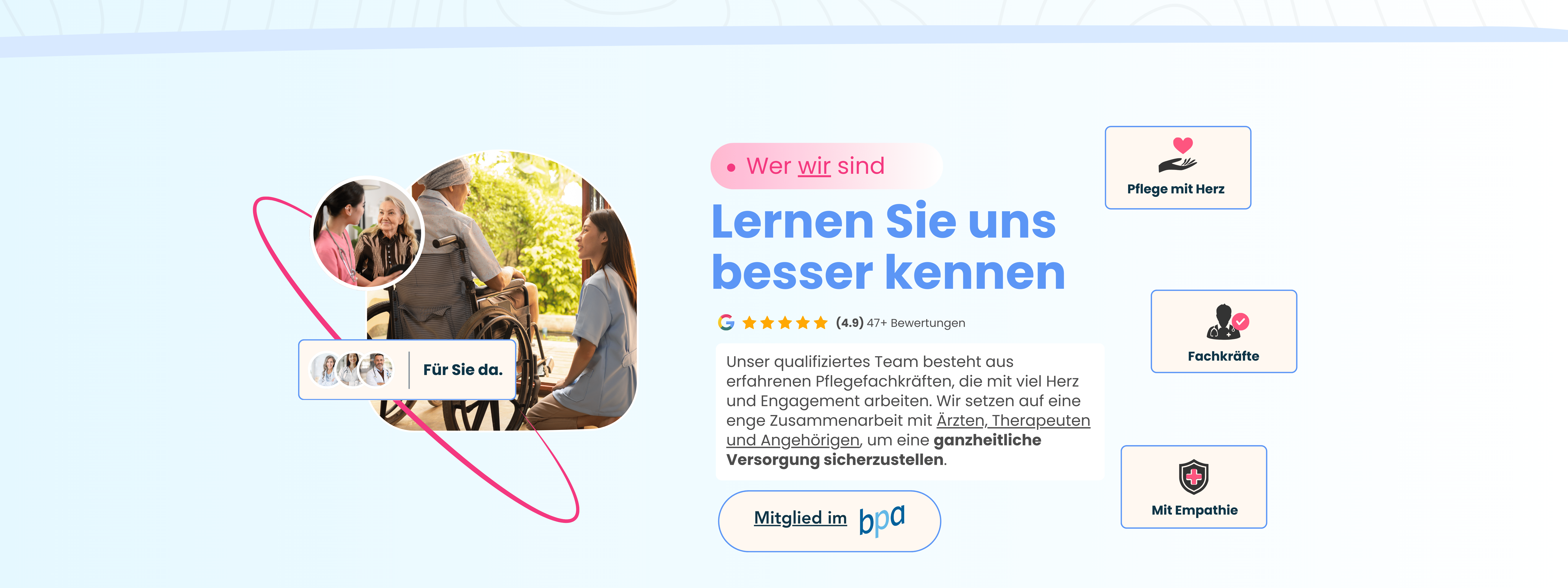 Professionelle Pflegekraft bietet Seniorenbetreuung in München – Avenia Pflegedienst