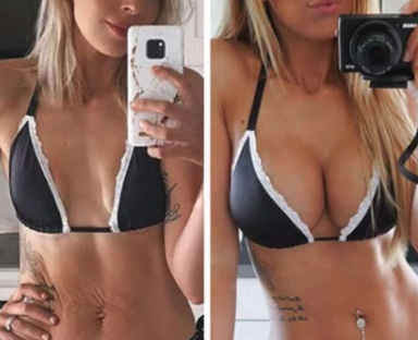 Customer using Liftique at home