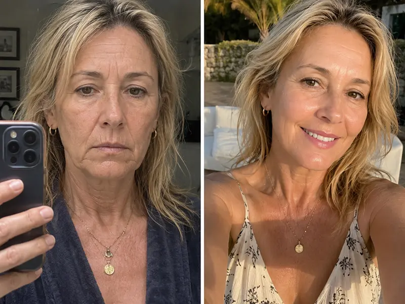 Cathy's skincare results