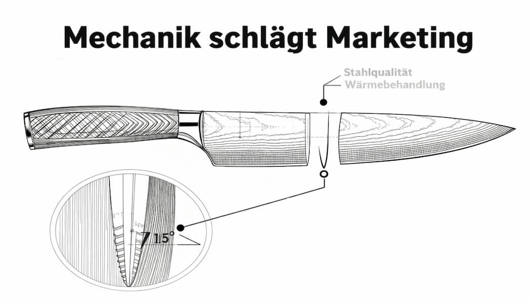Damast-Stahl im Detail