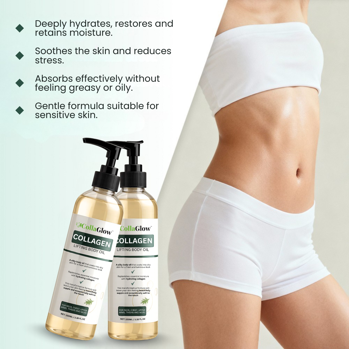 CollaGlow™ Collagen Oil | Tightens and lifts sagging skin