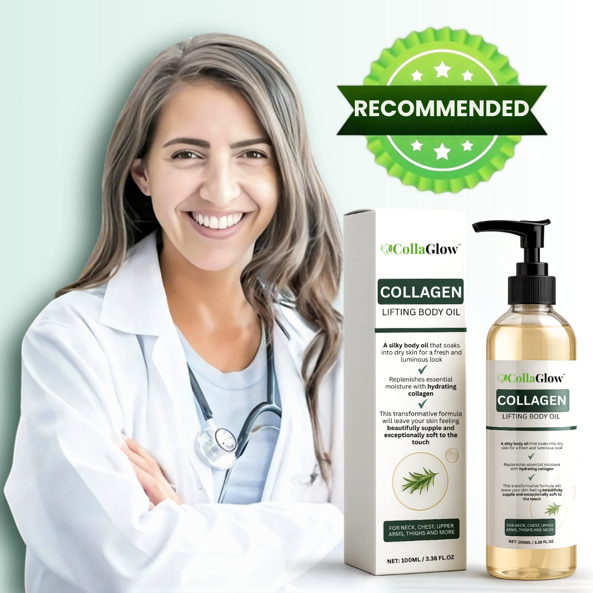 CollaGlow™ Collagen Oil | Tightens and lifts sagging skin