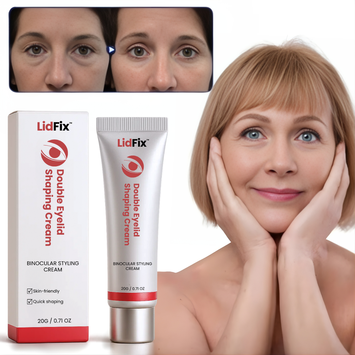 LidFix™ Eye Cream | Instantly lift your eyelids without Botox or surgery