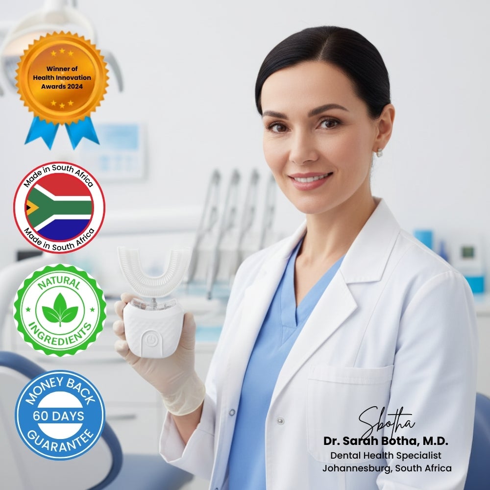 DentaShine™ | Destroys 99.9% of bacteria, delivering clean white teeth in 30 seconds. image DentaShine™ | Destroys 99.9% of bacteria, delivering clean white teeth in 30 seconds.