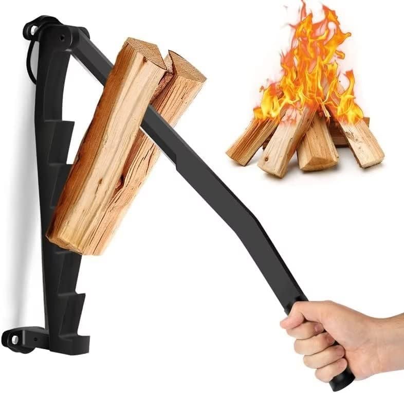 LogMaster™ Wall-Mounted Log Splitter | End Wood Splitting Pain Forever