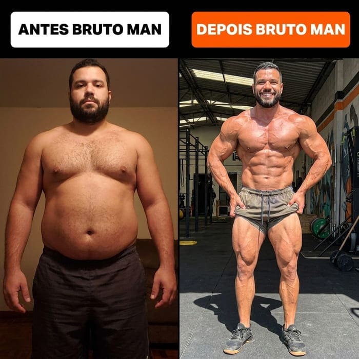Antes e Depois do BrutoMan
