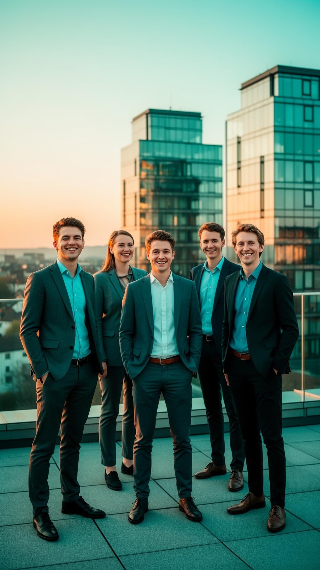 Team von Hauser & Klein auf Stuttgarter Dachterrasse