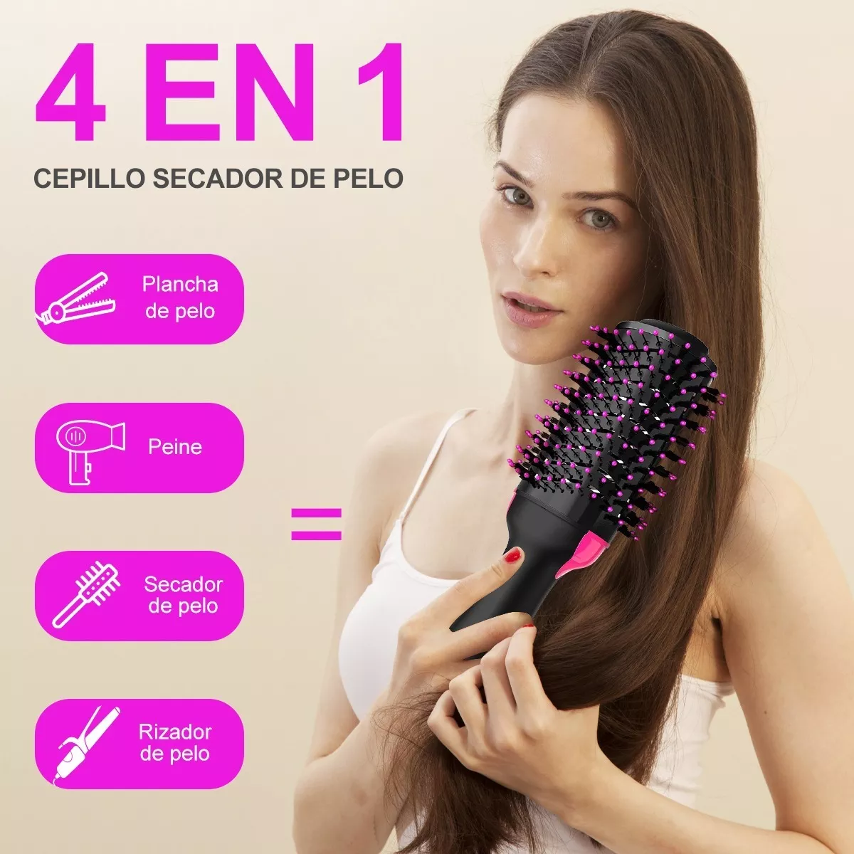 CEPILLO SECADOR One step hair DE REVLON / PELO CON MUCHO VOLUMEN /  ¿FUNCIONARÁ? 🤷🏽‍♀️👀 