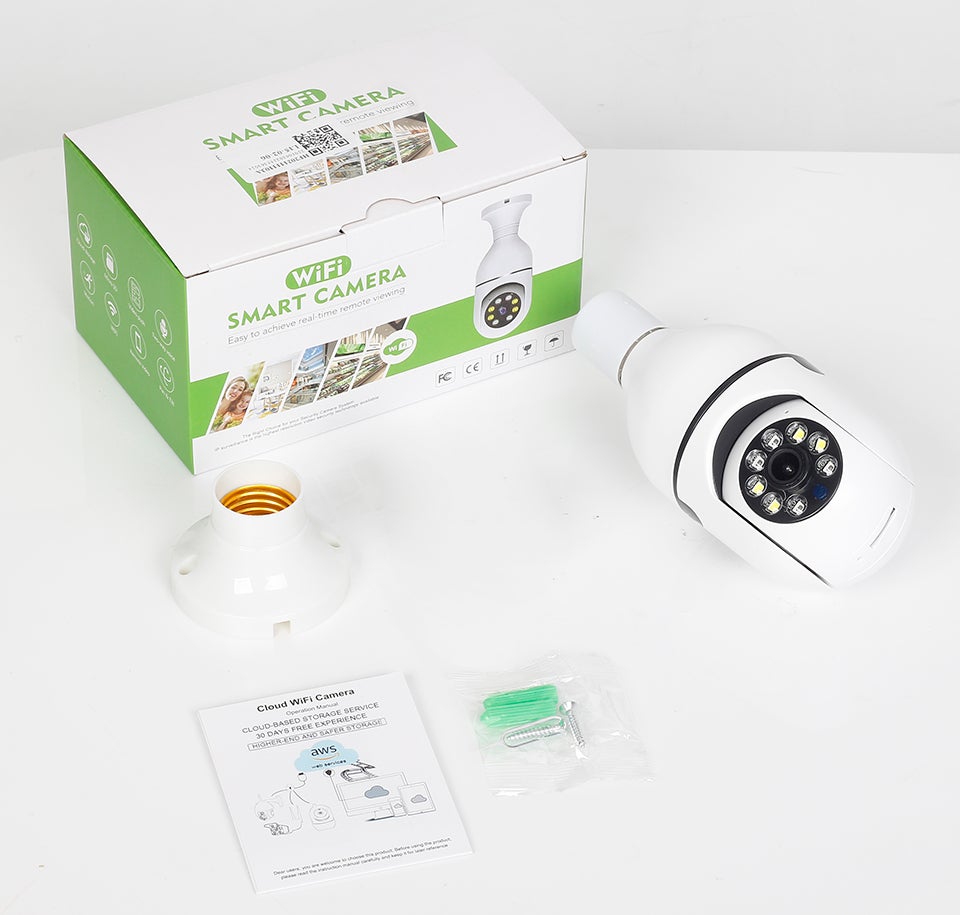 Cámara De Bombillo 360 - (WIFI) – Mercadito Smart