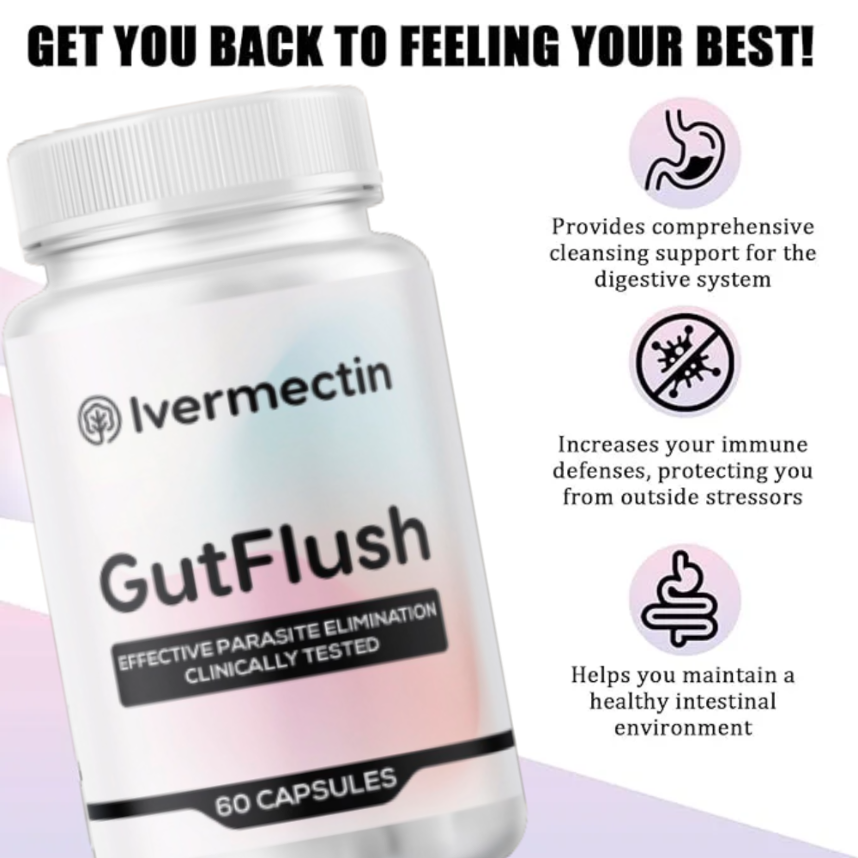 GutFlush™ Effective Parasite Elmination Clinically Tested