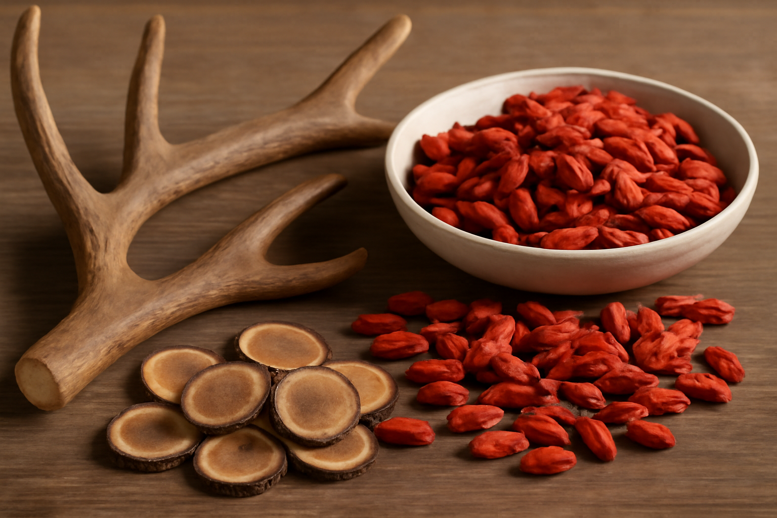 Goji Berries and Velvet Antler Ingredients