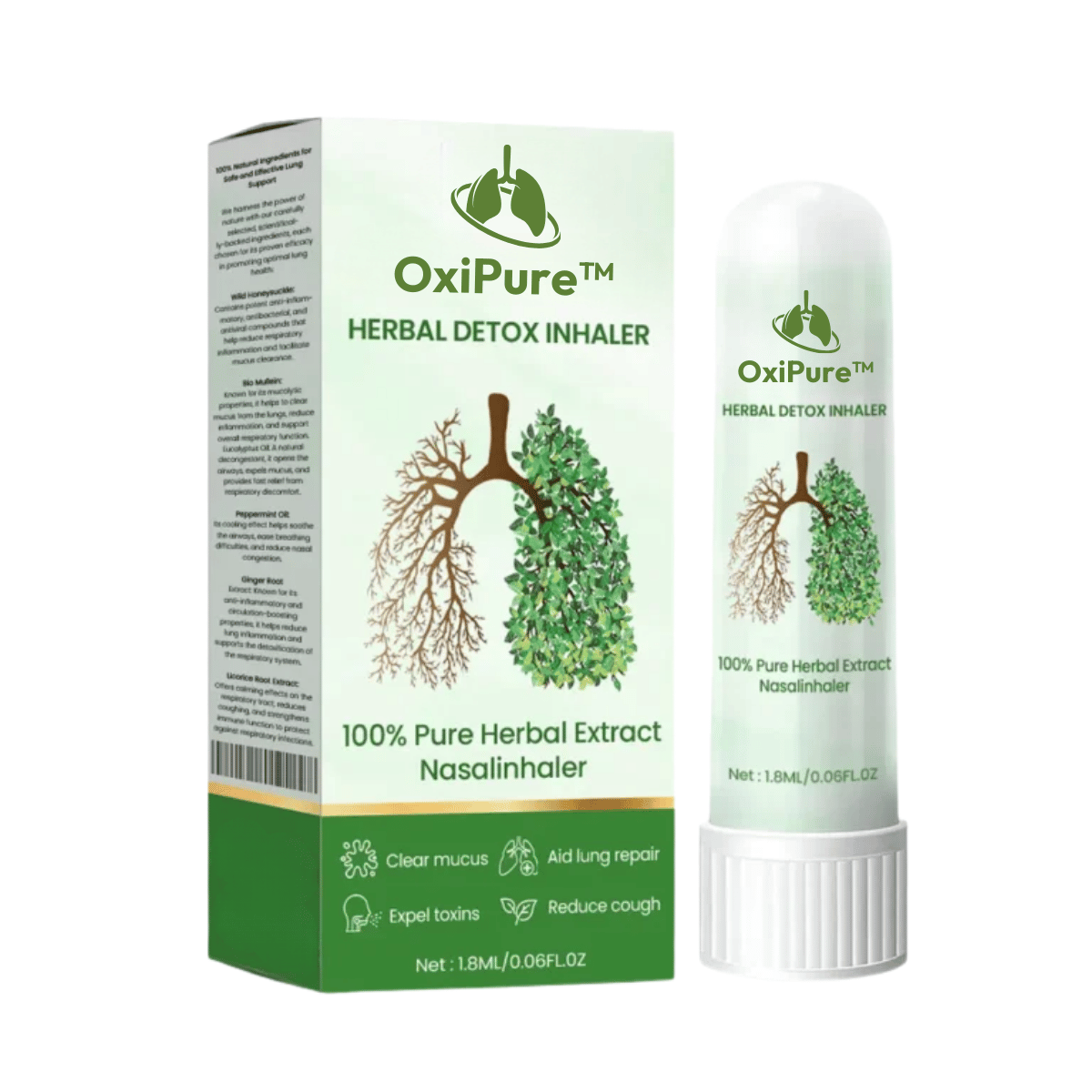 OxiPure™ Inhaler | Remove 97% of lung impurities in just 15 minutes