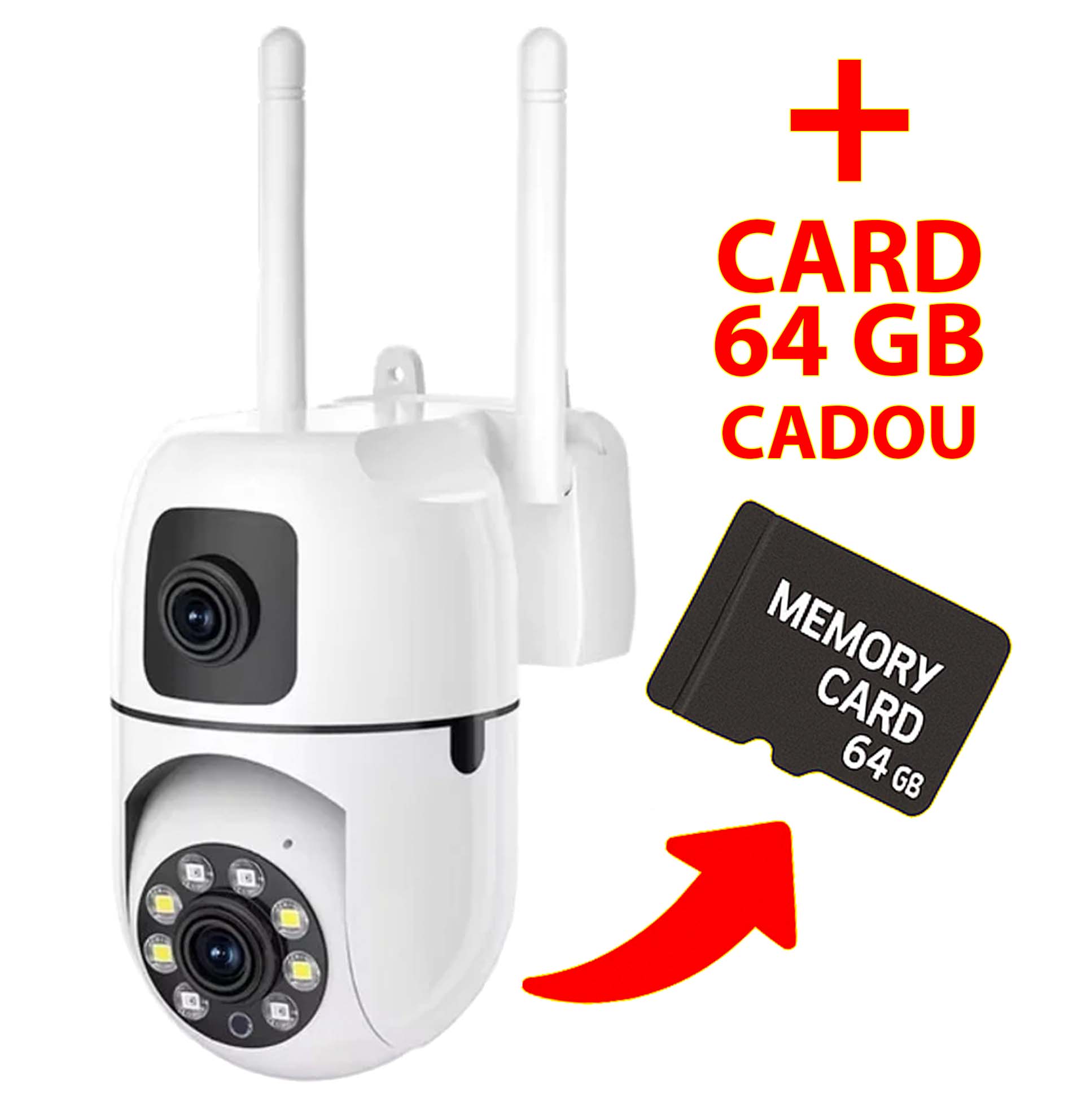 Camera Dubla Camera Dubla Profesionala 8MP ULTRA HD, Aplicatie, Vedere Nocturna ...