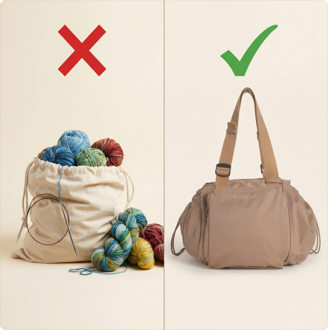 Ordinary bags vs the Lamartia Everyday Bag 2.0