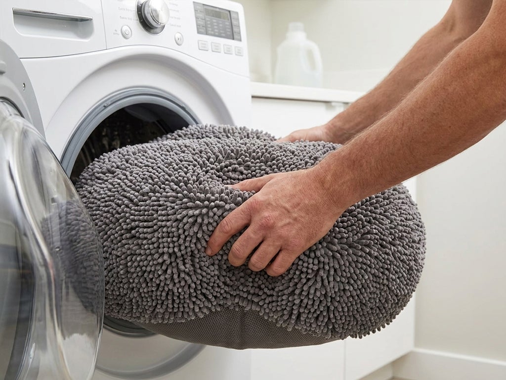 Removing the Cloud K9 dog bed cover for machine washing
