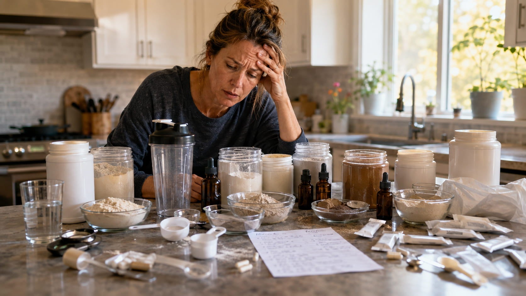 Eine Küche wie ein kleines Labor – 8 bis 12 Zutaten morgens selbst mischen