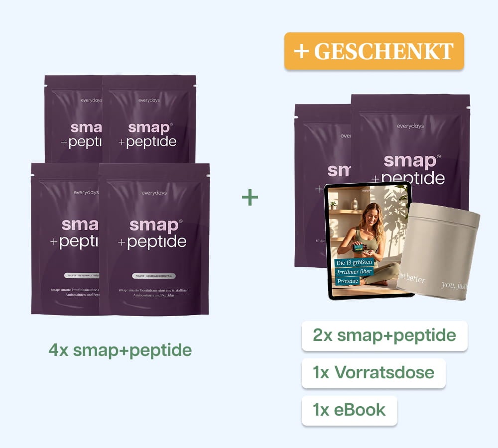 smap® + peptide 6-Monats-Vorrat plus Bonus-Packungen