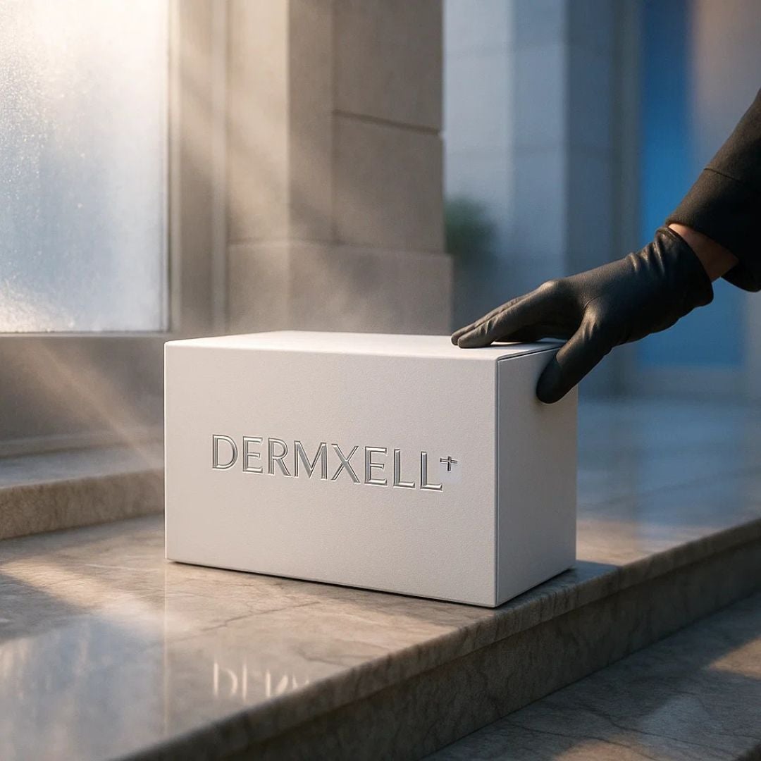 Refined shipping box with ribbon