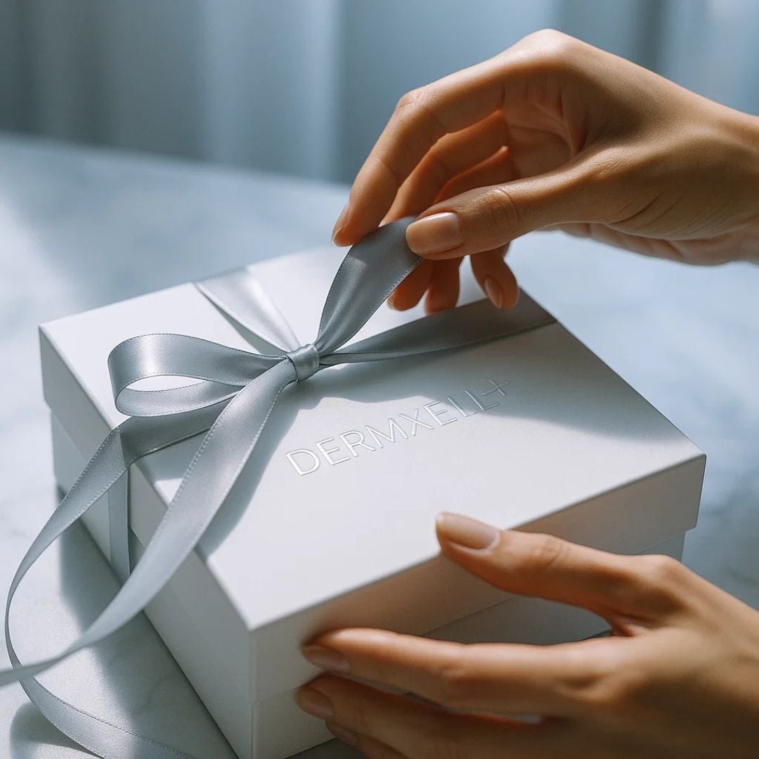 Tasteful gift composition, white-glove presentation