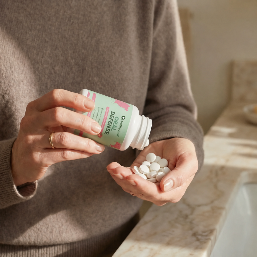 Kvinde med OralRevive™