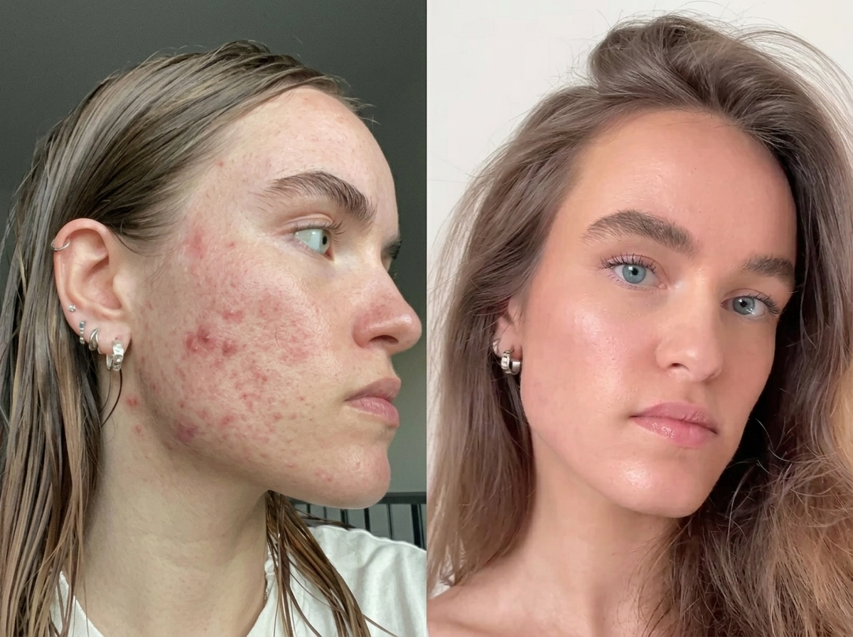 Hormonelle Akne am Kinn