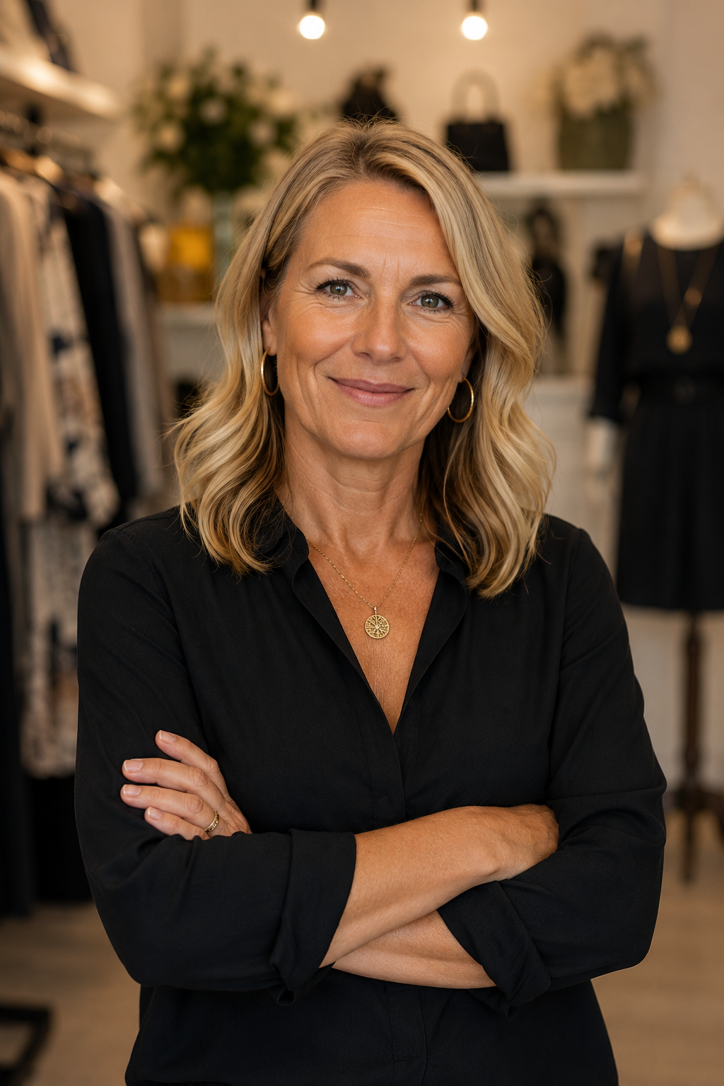 Monika Berger, Boutique-Inhaberin
