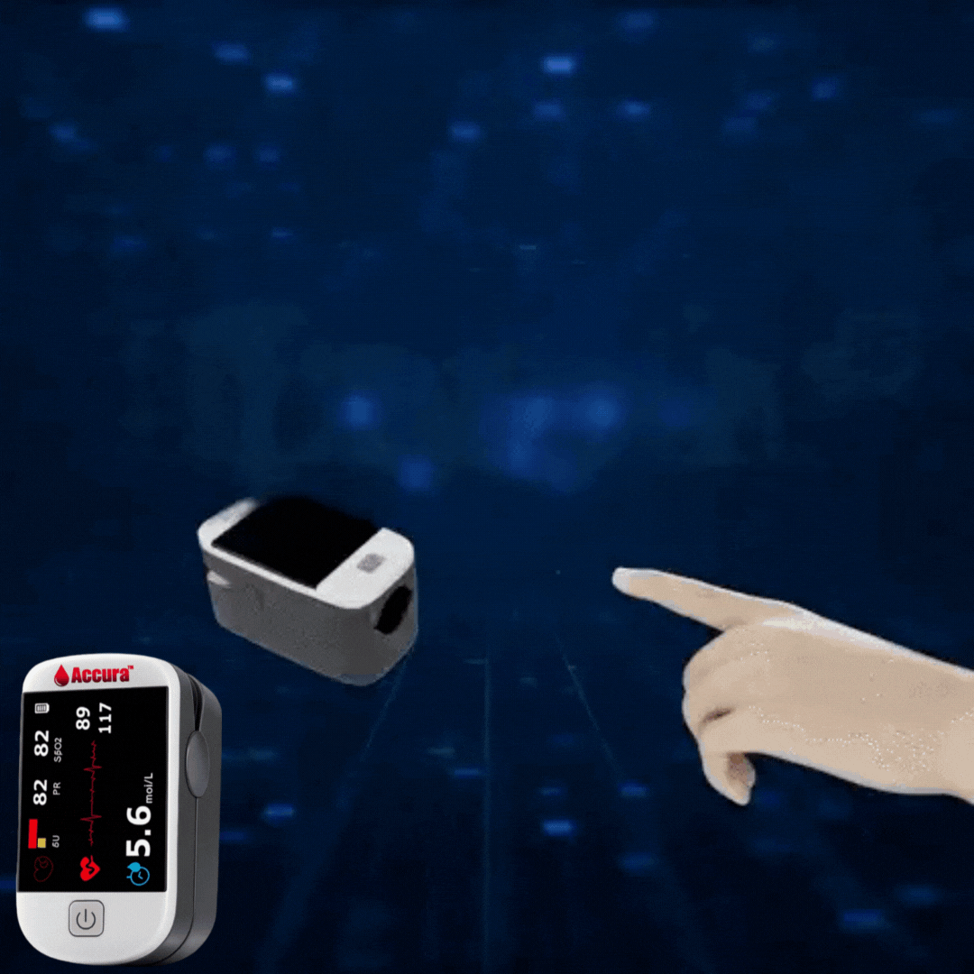 Accura™ | Get Accurate, Pain-Free Blood Sugar Monitoring in Just 5 Seconds!