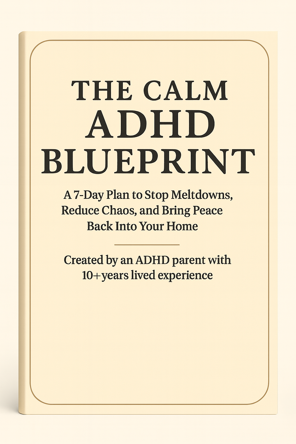 The Calm ADHD Blueprint mockup