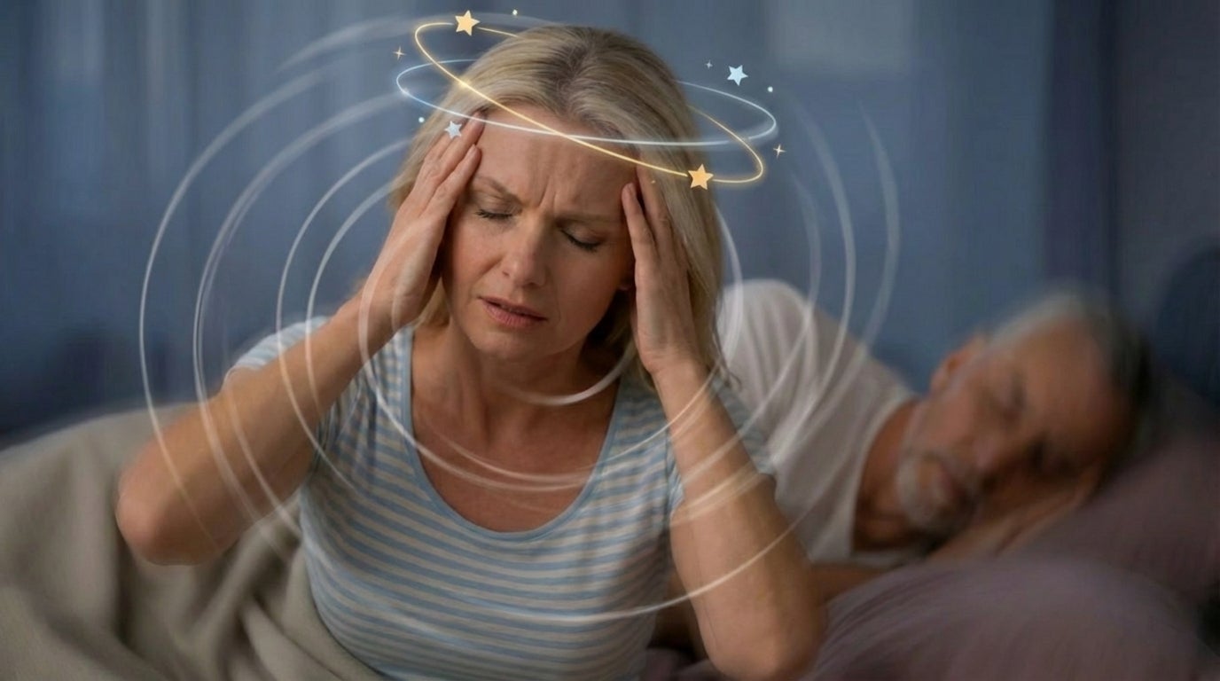 Person feeling unsteady and off-balance
