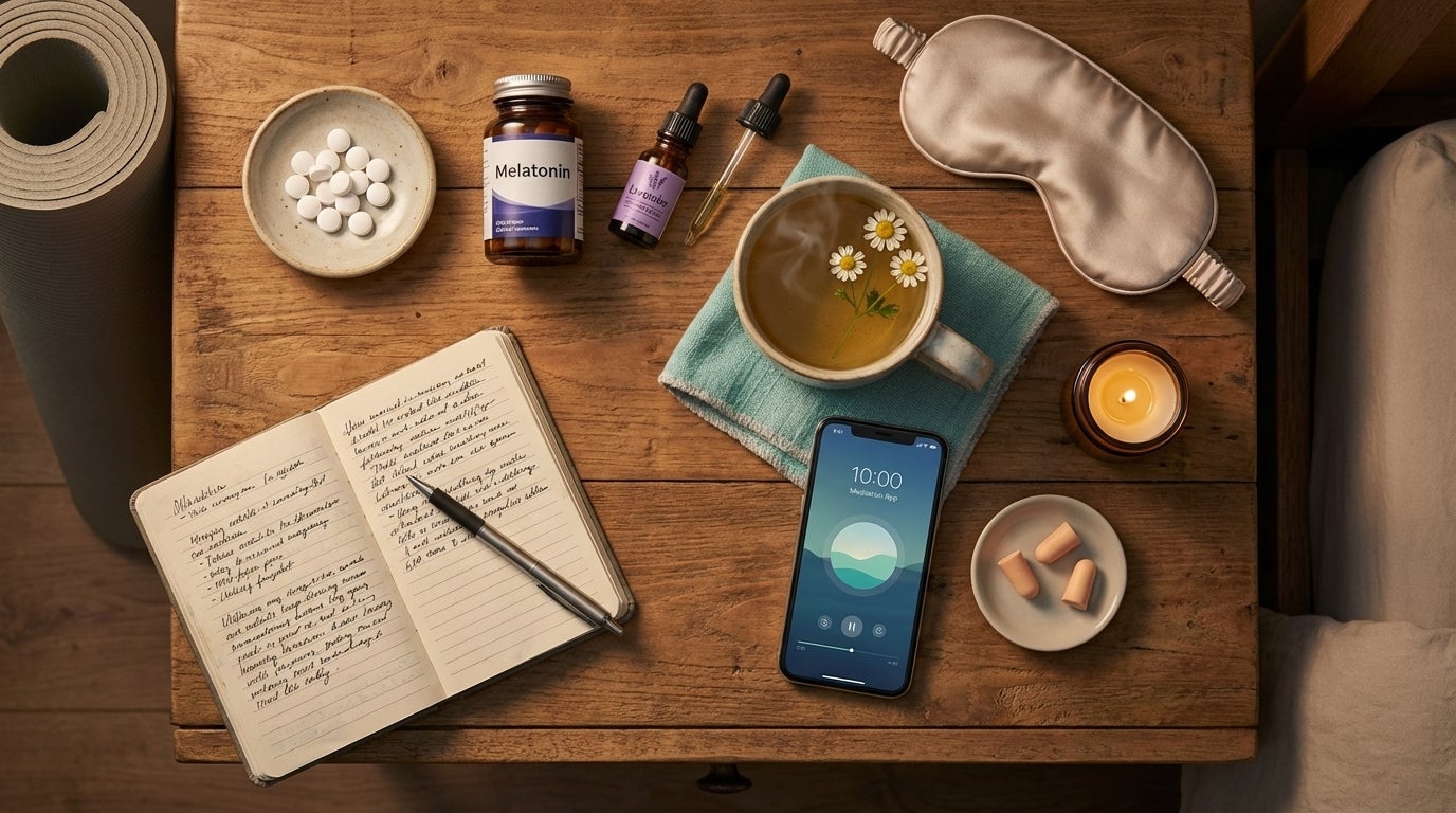 Entspannungsmethoden wie Tee, Supplements und Yoga