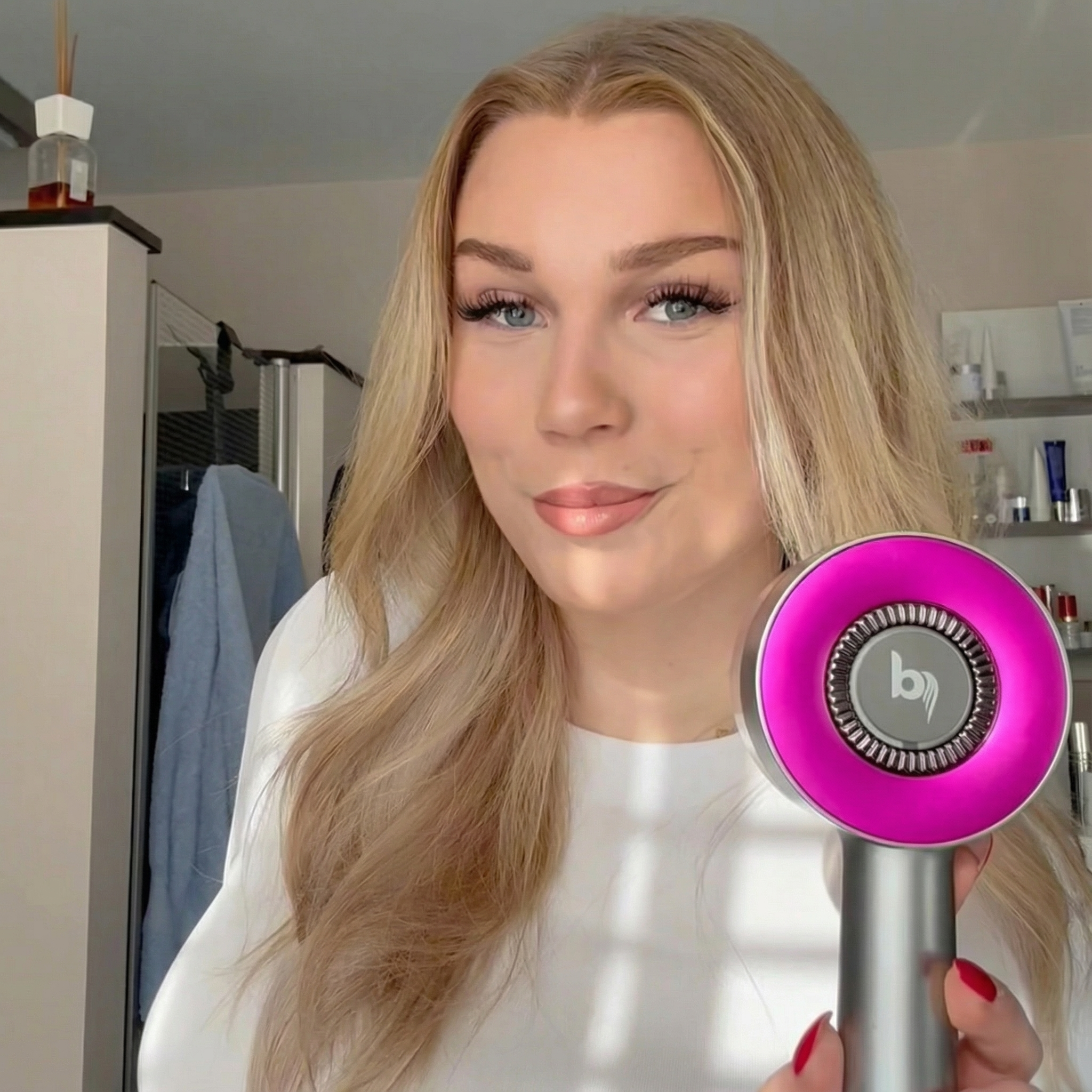 Zufriedene Kundin mit Bloomere