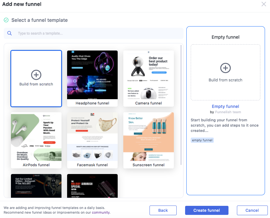 Sales Funnel Templates - Funnelish