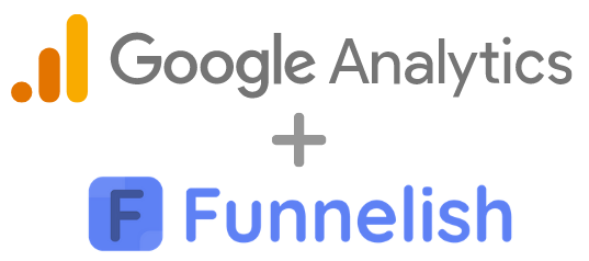 Google Analytics + Funnelish Logos